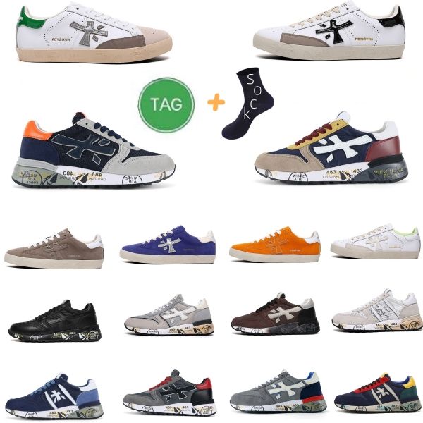 

itlay new brand premiata outlet steven genuine cedar mick black grey blue brown white for man woman running shoes