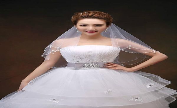 

whiteivory wedding veil velo voile mariage 15 m bridal veil velos de novia wedding vail 2015 beaded veil bride9629064, Black