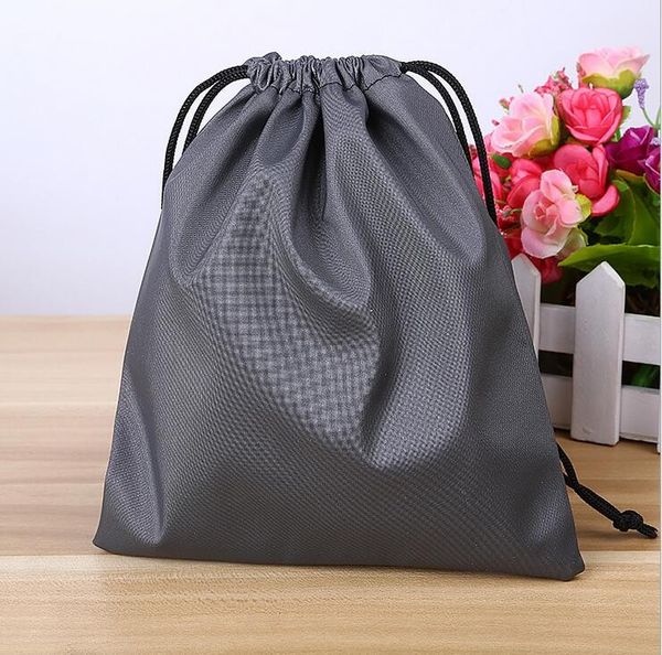 

20*25cm black waterproof polyester drawstring bag 210d,nylon drawstring pouch