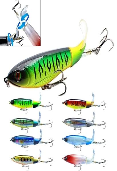 

baits lures 346pcs whopper popper 13g16g35g water fishing lure artificial bait hard plopper soft 360Â° rotating tail tackle4137975