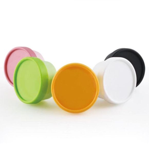 

10pcslot green pink yellow grey plastic empty cosmetics contenitori cosmetici jar 100gml for cream mask ointment storage box9876134