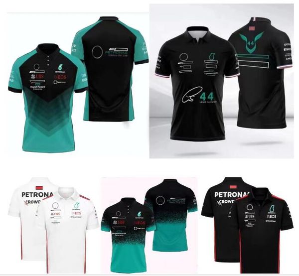 

f1 racing polo shirt summer new short-sleeved lapel body shirt with custom