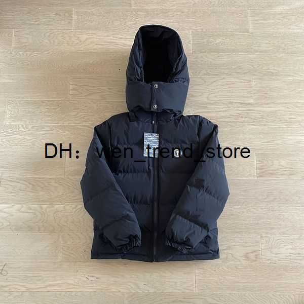 

men's winter warm trapstar london hoodie detachable hooded down jacket black red embroidered letter coat 3 fqsr, Black;brown