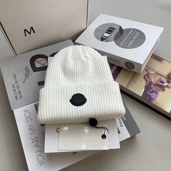 

european and american trendy woolen hats high-quality black glue label short hats winter cold and warm hats gift box packaging, Blue;gray