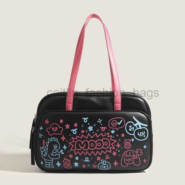 

designer bag 2023 summer new high capacity dopamine fashion handbag cartoon print tote women's designer bag caitlin_fashion_bags