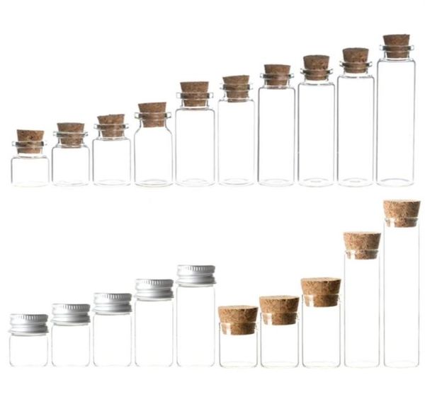 

455ml mini diy cute small cork ser glass vial jars containers bottle drift bottle pendant diy empty c32240602, Blue;slivery