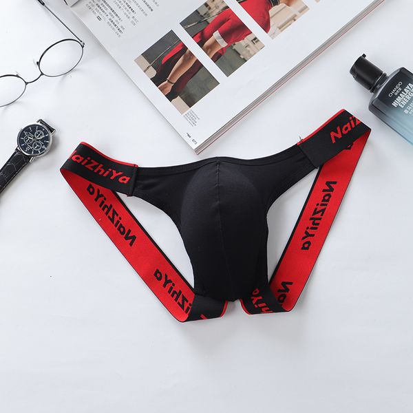 

briefs panties mens breathable thongs low waist u convex underwear underpants mens gstring underwear tback bikini briefs 230818, Red;black