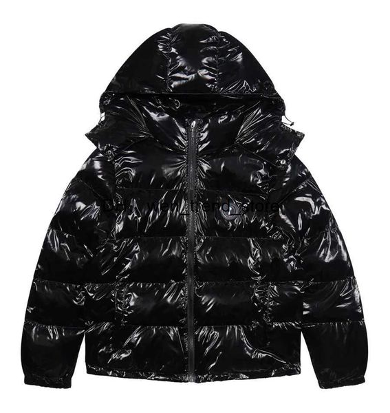 

men's jackets trapstar coats men women embroidery shiny black irongate jacket detachable hood winter 8afd, Black;brown