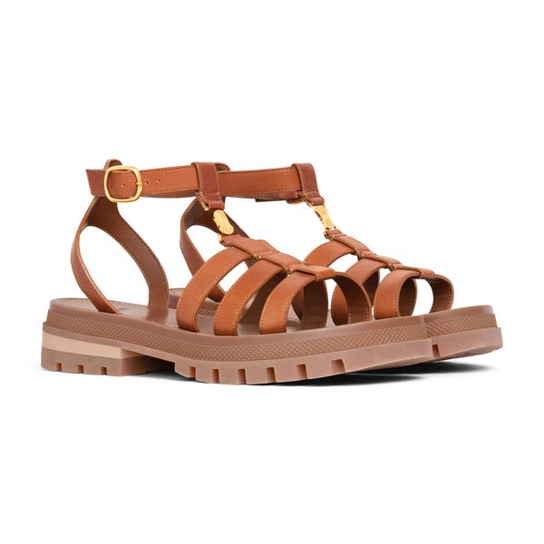 

womans flat heel sandals celiny clea triomphe gladiator sandale designer sliders platform slippers 10a summer beach casual shoes mules outdo, Black