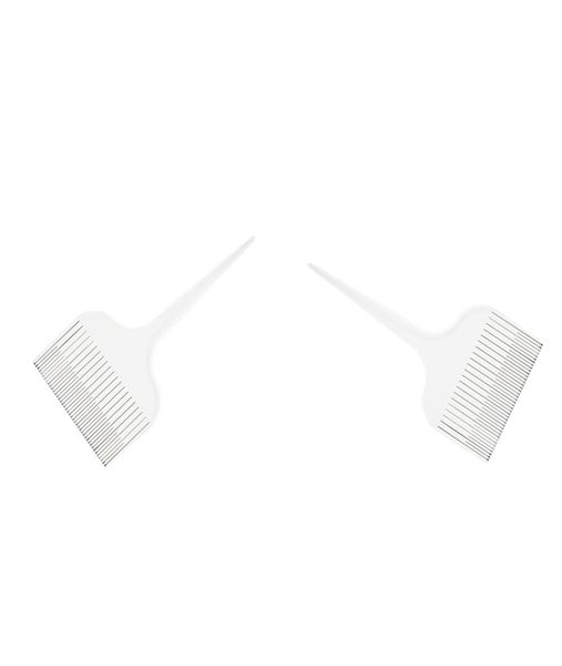 

2x sectioning highlight comb hair salon dye comb for hair styling hairdressing6240171, Silver