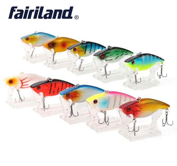 

10 pcslot hard vib lures 7cm28in 16g056oz fishing bait 10 colors sharp treble hooks sinking crankbait fishing tackle 20189771666