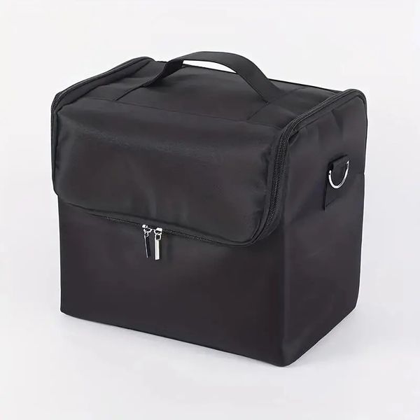 

professional portable makeup bag large capacity travel storage bag simple multi-layer multi-functional cosmetics bag handheld manicure embro