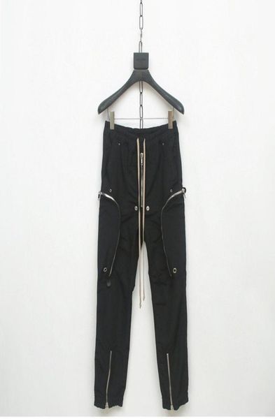 

fashion men039s black cargo pants high street hip hop motorcycle pants multi zipper pants7465987