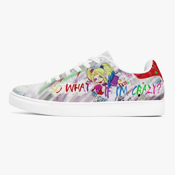 

classic cartoon graffiti contrast casual shoes low cut shoes