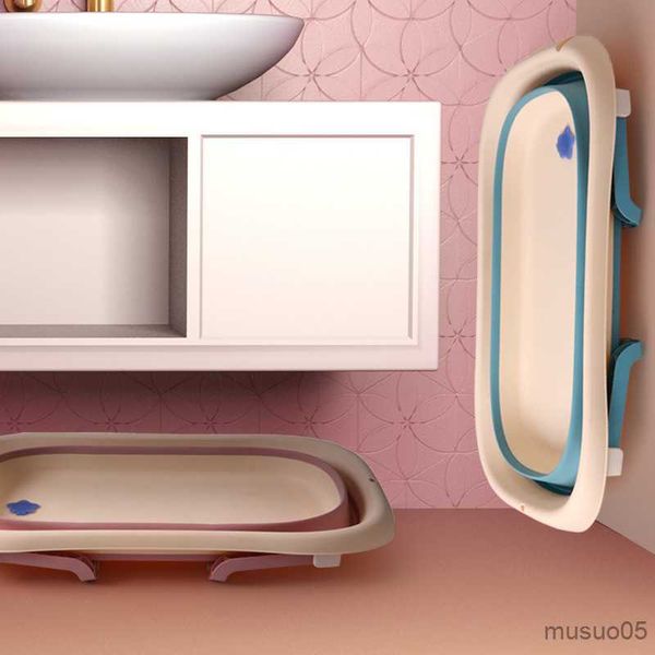 

bathing tubs seats large thick baby bathtub sitting and dual-use bath basin folding bathroom barrel security material bath bucket r230818