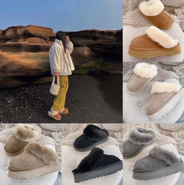 

disquette coquette funkette fur slippers australia tazz australian classic mini snow boot designer tasman cowhide slipper dealworld boot win, Black