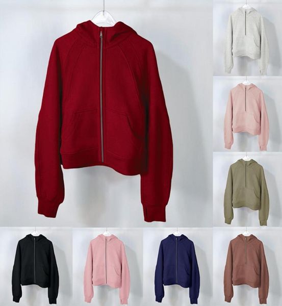 

womens hoodies yoga clothes winter women fashion edition hoodies sweater sports round neck long sleeve casual loose sweatshirts3995311, Black