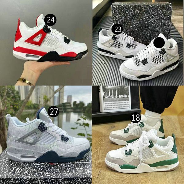 

2023 new retro sports 4 retro red cement mens / womens / kids basketball shoes 4s iv men women youth gs sports sneakers