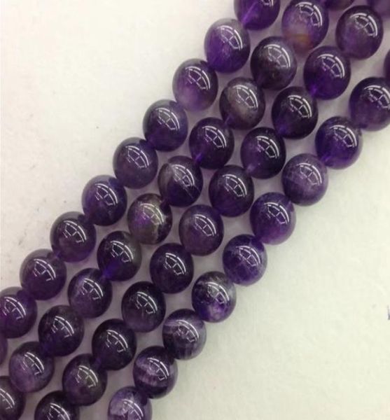 

6 sizes loose round glass beads amethyst beads for bracelet necklace bracelet jewelry making9146586, Black