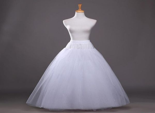 

organza tulle ball gown bridal petticoat 2018 4 layers wedding petticoat new dance wear for gowns1061924, White