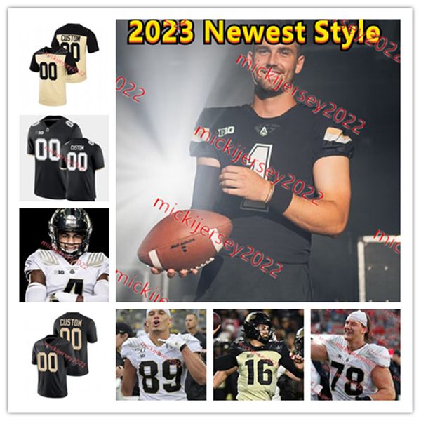 

purdue boilermakers 2023 classic football jersey dennis kelly ryan kerrigan mens youth custom stitched 70 david steinmetz 89 brycen hopkins, Black