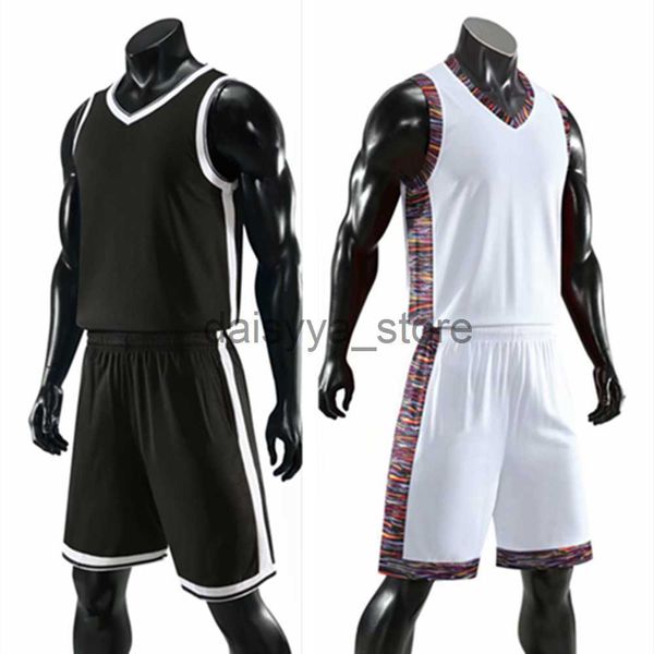 

other sporting goods kids basketball jersey set child women men basketball clothes shirt double pockets shorts training uniform sports suit