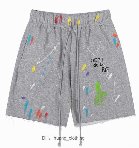 

galery dept shorts new 2023 galleryes dept fashion designer pants sweat pant speckled men's women's loose casual short jnel, White;black