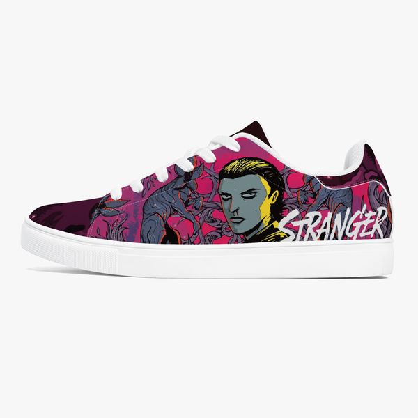 

classic black cartoon portrait trendy cool low cut shoes casual shoes