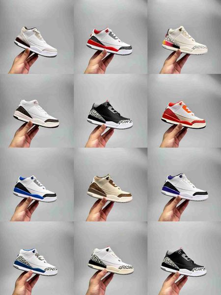 

kids shoes j 3s 3 boy girl basketball toddler retro boys trainers black deadly pink red athletic sneakers kid shoe chidren designer youth in