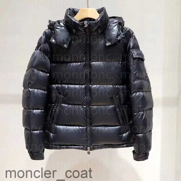 

mens down jackets stylist coat parka classic puffer jacket hooded thick down coats womens feather windproof outerwear removable hat size xs-, Black