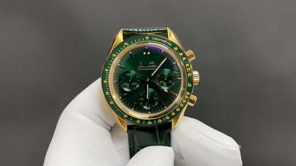 

designer men speedmaster watch omeg speedmaster automatci movement watches 9doa mechanical chronograph montre omg luxe 42mm 5atm prx uhr wit, Slivery;golden