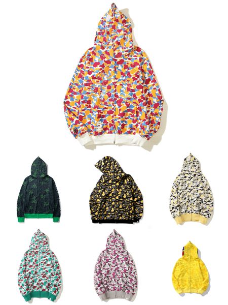 

men designer hoodie women hoodie fashion fleece hip hop hooded sweatshirts men women loose coat pullover sweater shark heart letter hoodies, Black