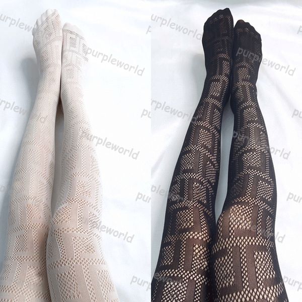 

fashion designer tights pantyhose stockings classic letter mesh silk socks women underwear ball leggings socks, Black;white