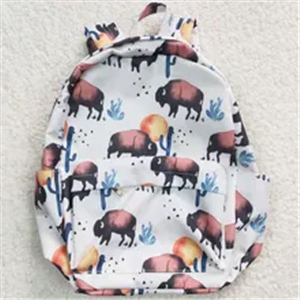 

diaper bag flower cow print fashion baby girls backpacks boutique mommy bags zipper hasp kids backpack wholesale bulk a4, Black