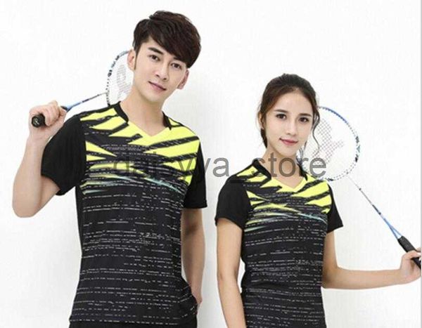 

other sporting goods new badminton sport shirts game training jersey couples table tennis and t-shirts x0821