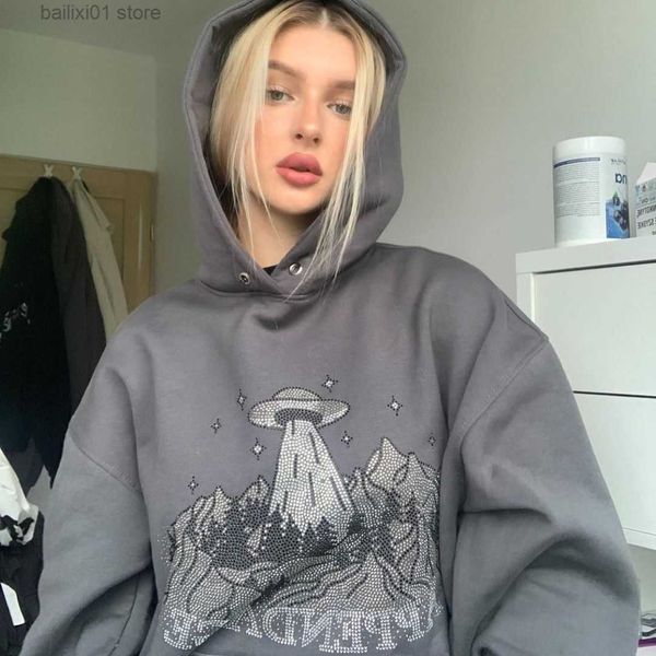 

women's hoodies sweatshirts 2023 new funny alien ufo extraterrestrial i want to leave alien hoodie mens sweatshirts winter hoodies y2k, Black