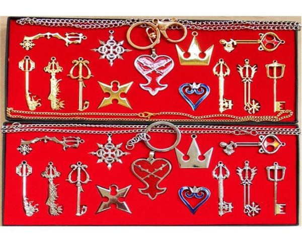 

pendants kingdom heart key 13 piece necklace blade set pendant195j2855378, Silver