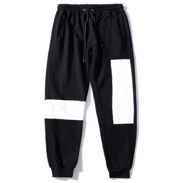 

international famous products men039s highend pants delicate embroidered trousers leisure motion fashion pants3455666, Black