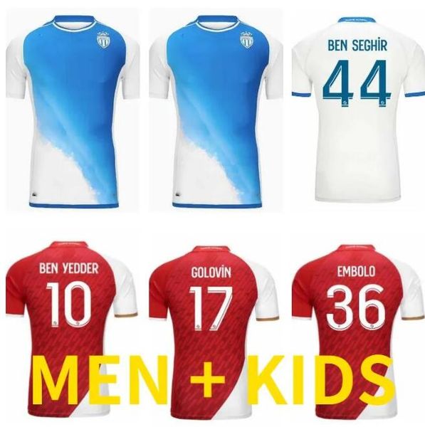 

23 24 maillot as monaco soccer jerseys kids kit foot training 2023 2024 football shirt player version 2023 2024 home away survetement de foo, Black;yellow