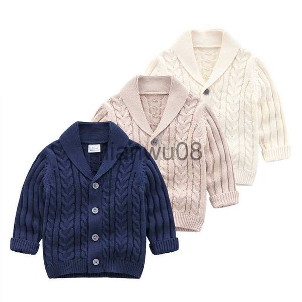 

pullover lioraitiin 03years autumn winter children cardigan coat boy girls knitted sweaters cotton baby singlebreasted jacket x0818, Blue