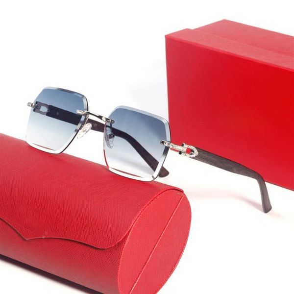 

oversized vintage sunglasses for women mens frag big large rimless frame luxury designer shades carti sun glasses brand eyewear po226b, White;black