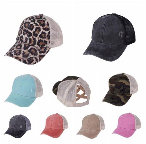 

hole ponytail baseball hat 18 colors washed cotton baseball cap summer breathable mesh running hat beach girls snapback ooa80958933534, Yellow