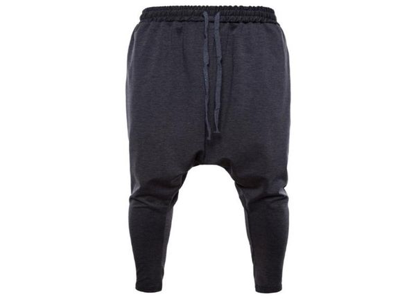 

man autumn new harlem pants loose elastic waist trousers019133134, Black