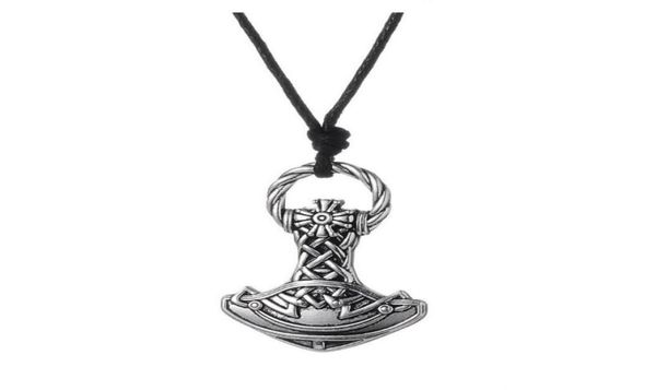 

gx008 new vintage pagan charms amulet viking hammer metal religious pendant european style necklaces for man6632809, Silver