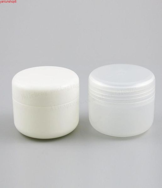 

20 x 250g clear white larger jars containers with plastic lids 250cc 833oz empty white cream cosmetic packaginggood quatity7773306