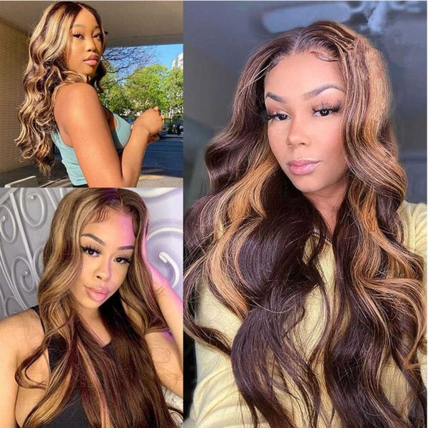 

wig women's fashion split black brown large wave long curly fiber hair cap 230818