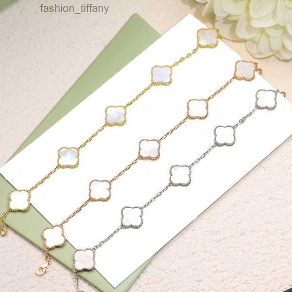 

4a lady designer charm clover bracelets designer bangles jewelry dance party women superior quality, Black