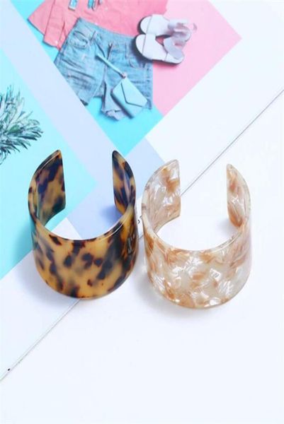 

fashion resin cuff jewelry bracelet acrylic open bangle bracelets for christmas gift five colors9380862, Black