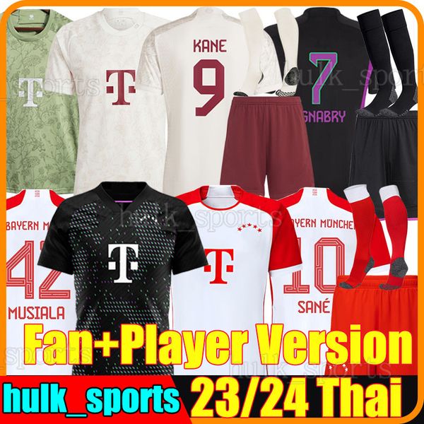 

4xl 23/24 oktoberfest kane soccer jerseys musiala de ligt fans player version bayerns sane gnabry goretzka muller davies kimmich men kids ki, Black;yellow