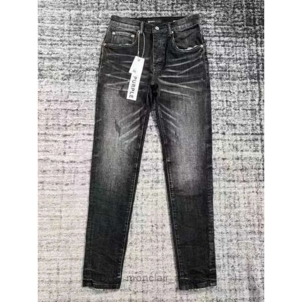 

purple jeans retro pantalones brand denimjeans designer mens ripped straight regular tears washed old long fashion hole stack 2 iort417, Blue